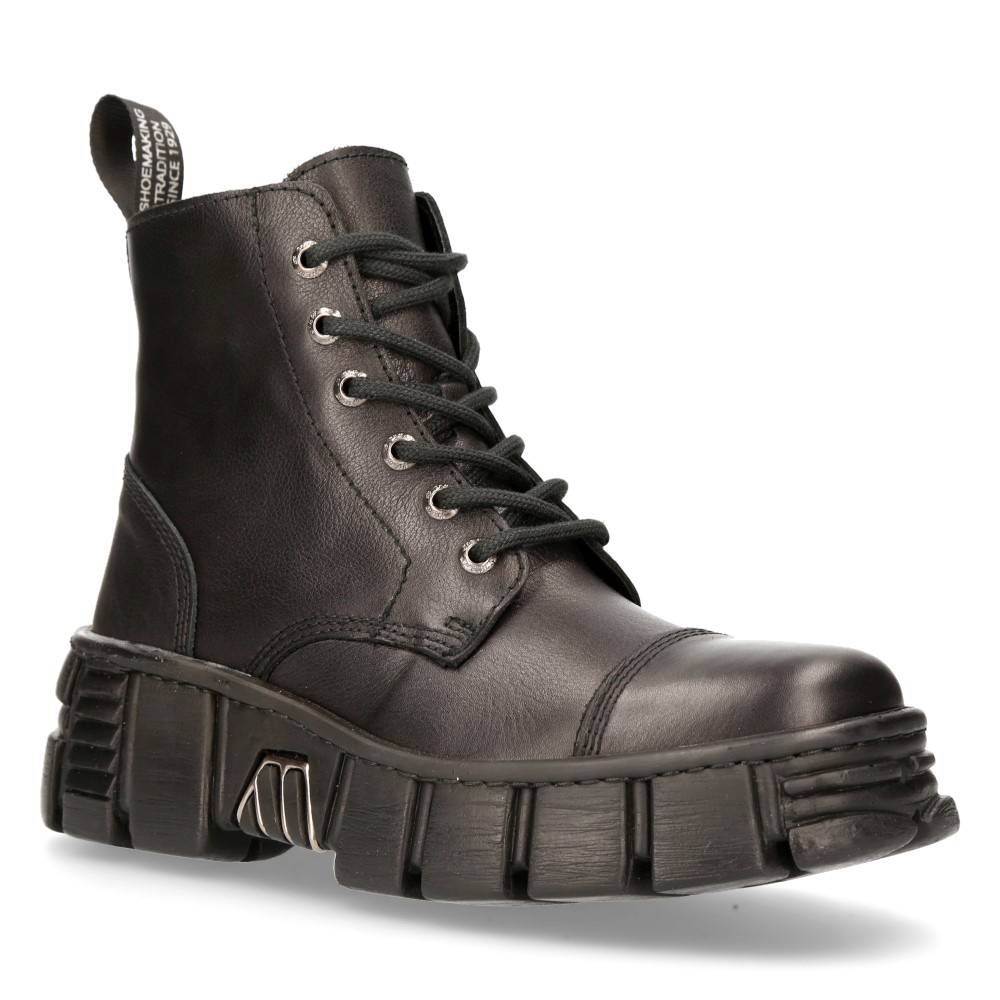 New Rock - M-WALL005-C18 Bottes de plate-forme - Noir